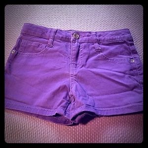 Purple Jean shorts
